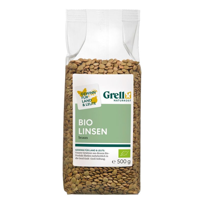 Grell Naturkost Linsen braun - Produktbild