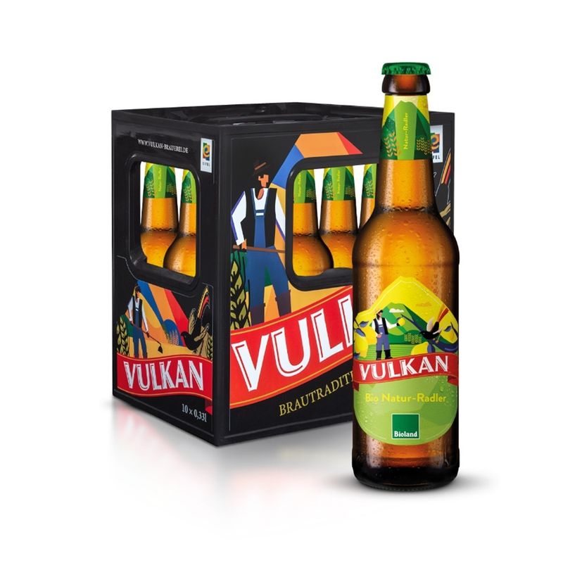 VULKAN exklusiv Vulkan BIO Natur-Radler 10x0,33l LN - Produktbild