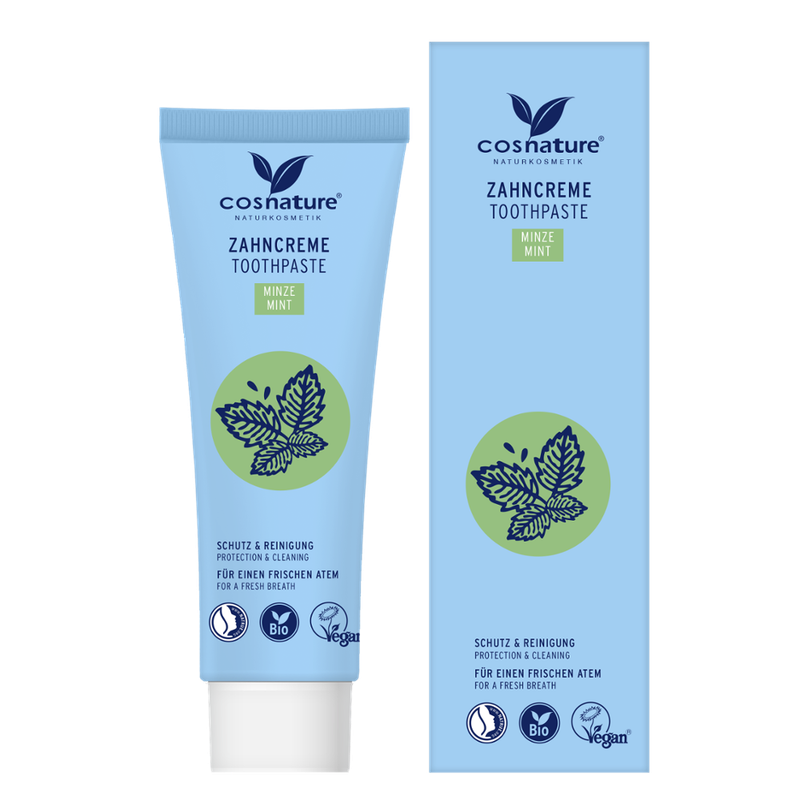 Cosnature  Zahncreme Minze 75ml - Erwachsene - Produktbild