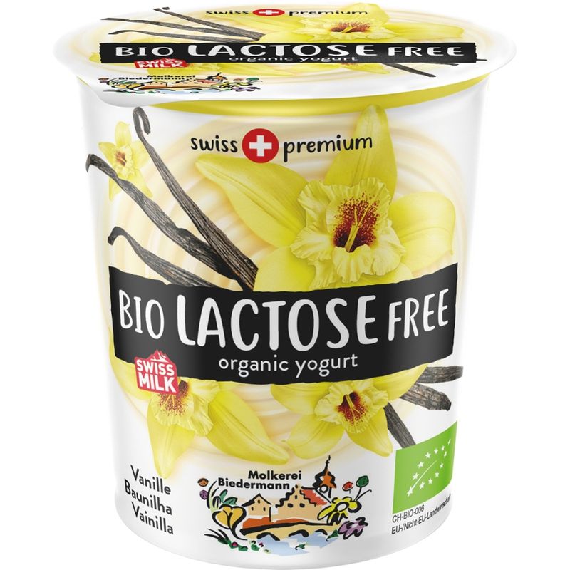 Molkerei Biedermann Bio Jogurt lactosefrei Vanille - Produktbild