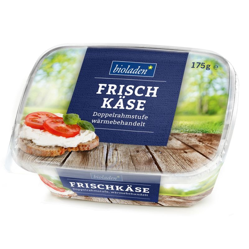 bioladen Frischkäse Natur, Doppelrahmstufe, wärmebehandelt - Produktbild