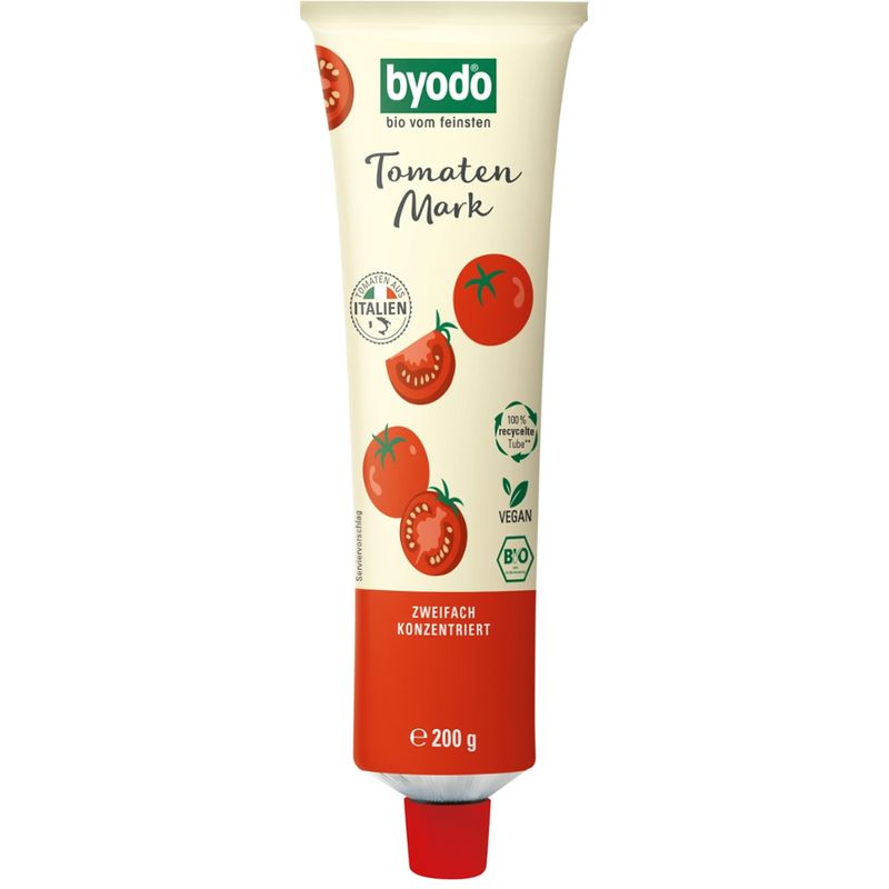 Byodo Byodo Tomato paste double fruit, in a tube, 200 g - Produktbild