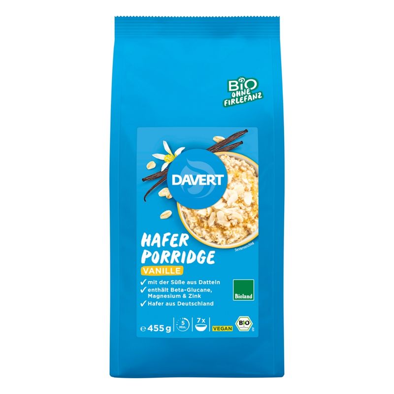 Davert XL Porridge Vanille Bioland 455 g - Produktbild