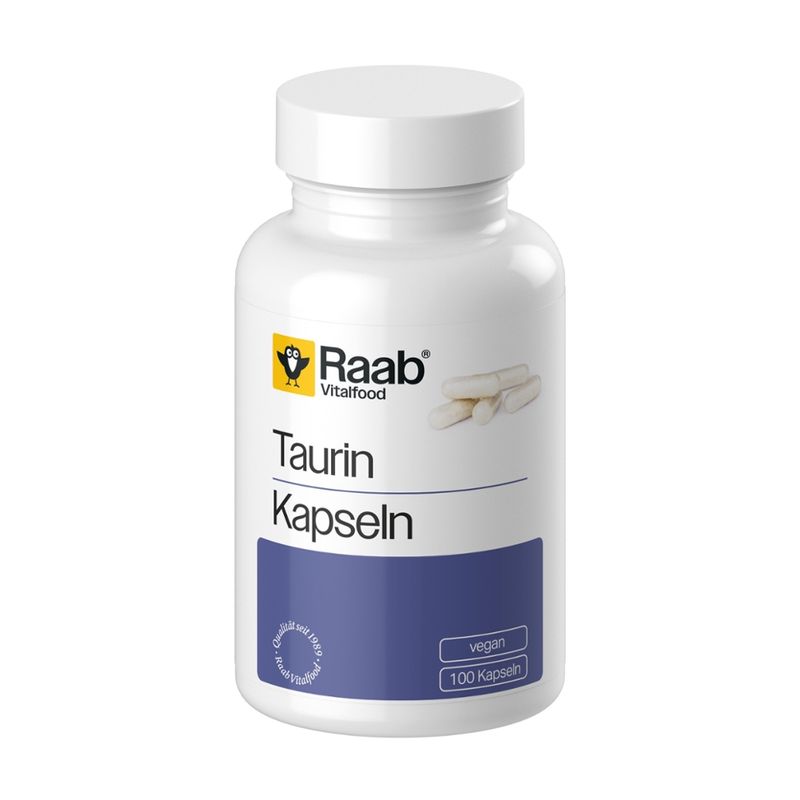 Raab Vitalfood Taurin 100 Kapseln à 680 mg - Produktbild