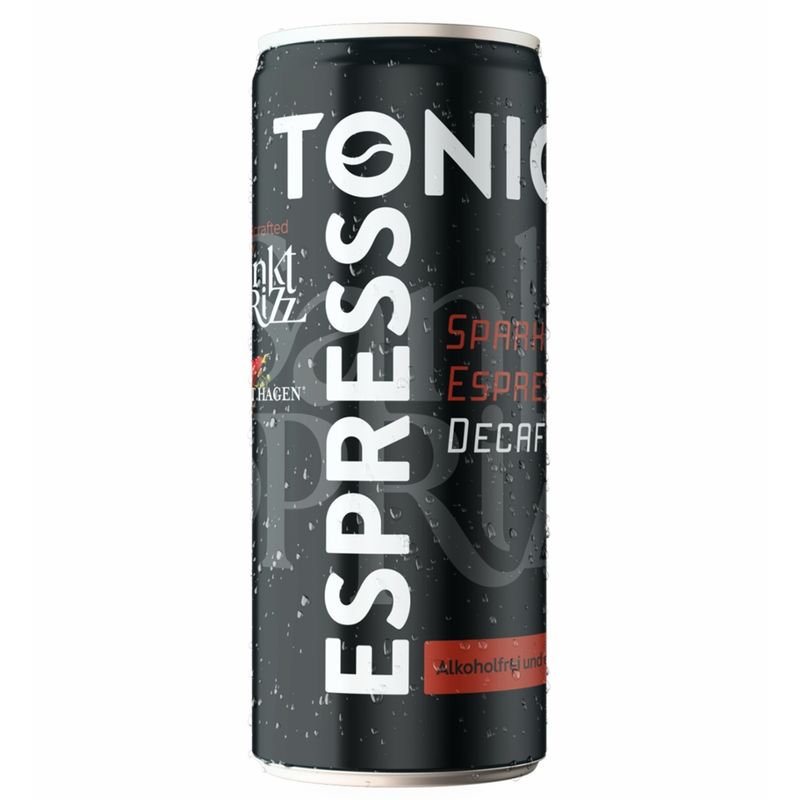 Sankt Sprizz Sparkling Espresso Tonic Bio DECAF mit natürlichem Chinin – by Sankt Sprizz - Erfrischungsgetränk in der 250 ml Dose - Produktbild