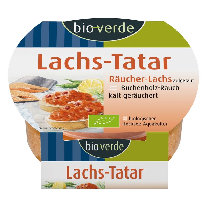 bio-verde Räucherlachs-Tatar 125 g - Produktbild