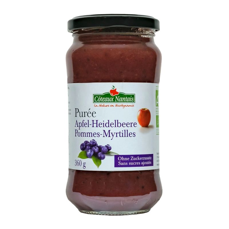Côteaux Nantais  Fruchtpüree Apfel-Heidelbeere - Produktbild
