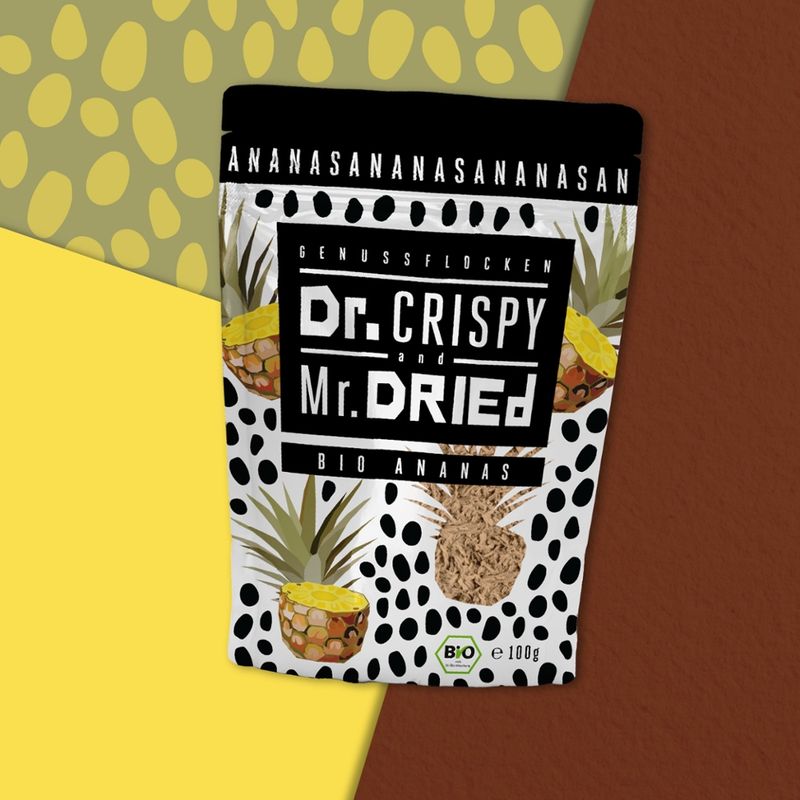 Dr. Crispy & Mr. Dried Bio Ananasflocken - Produktbild