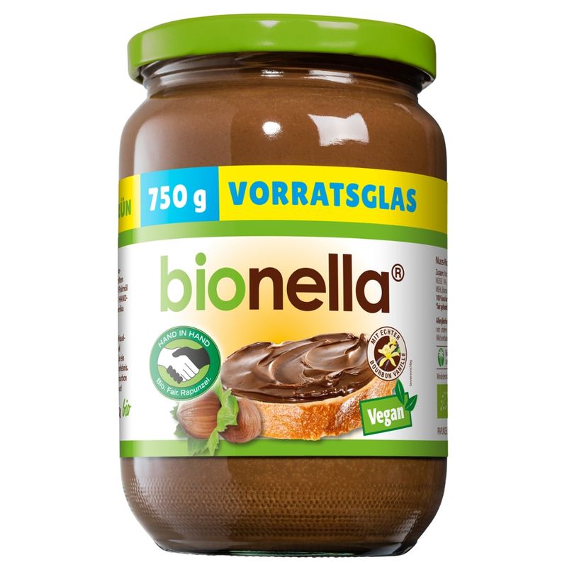Rapunzel bionella Nussnougat-Creme vegan HIH - Produktbild