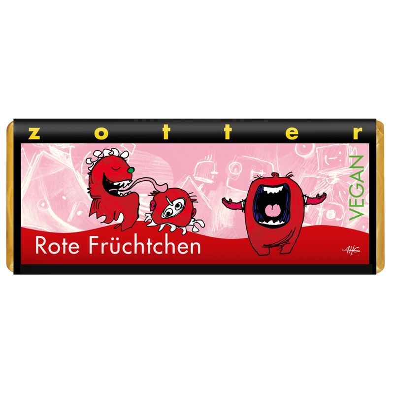 Zotter Schokolade Rote Früchtchen - Produktbild