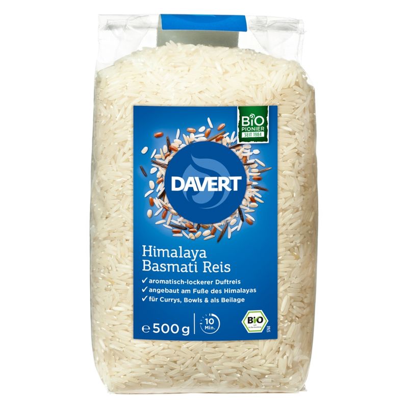 Davert Himalaya Basmati Reis weiß 500g - Produktbild
