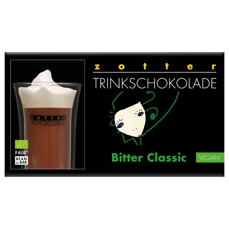 Zotter Schokolade Trinkschokolade – BitterClassic - vegan - Produktbild