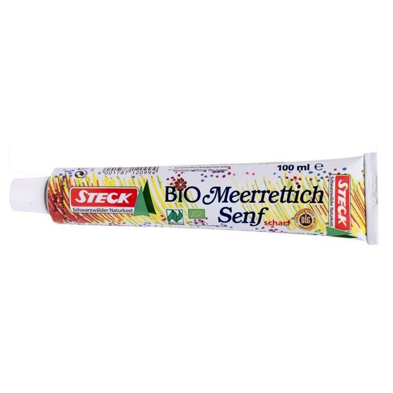 Steck -  Schwarzwälder Feinkost  Bio-Meerrettichsenf k.b.A. scharf - Produktbild