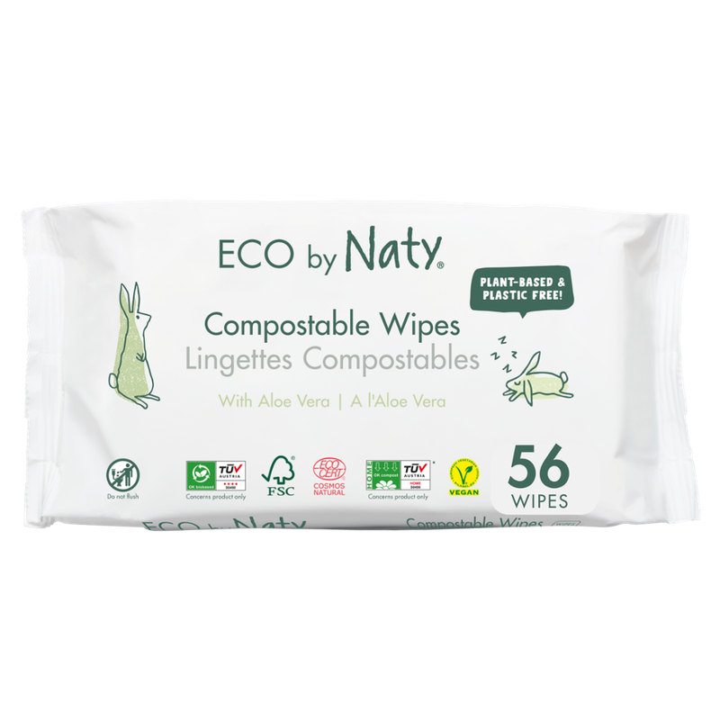 Naty Eco by Naty Feuchttücher Aloe Vera, kompostierbar, 56 St. - Produktbild