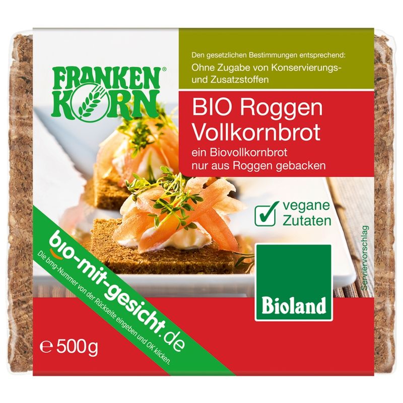 Frankenkorn Bio Roggen Vollkornbrot - Produktbild