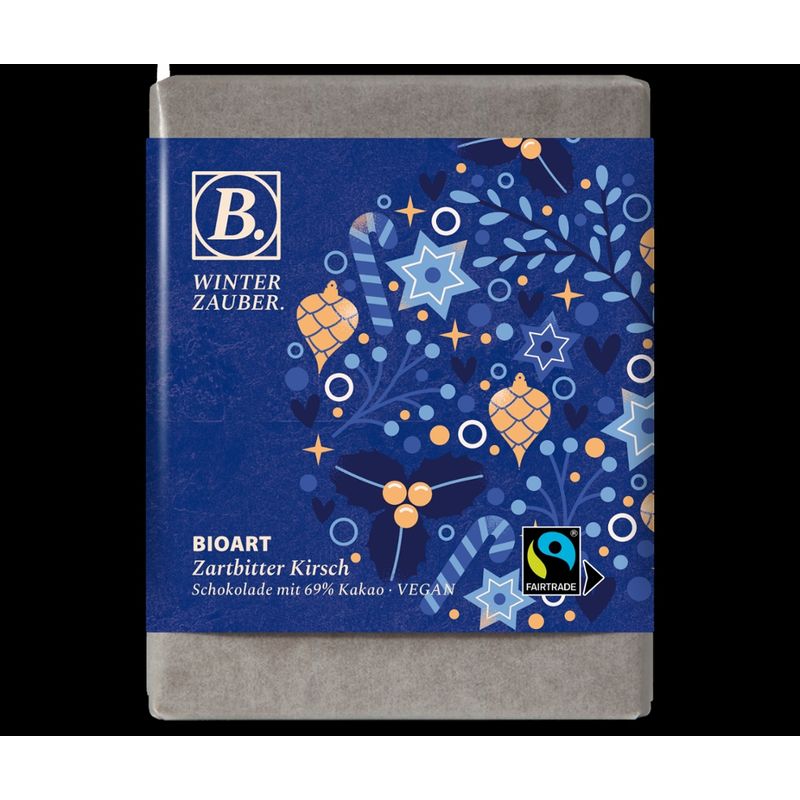 BioArt AG B. Schokolade Weihnachten Winterzauber 70g bio, FT-Cert - Produktbild