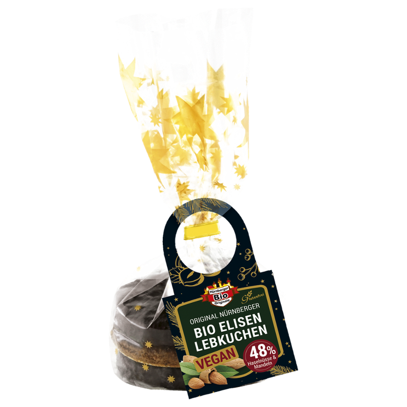Nürnberger Bio Originale Original Nuremberg organic Elisen Lebkuchen assorted, gluten-free, vegan - Produktbild