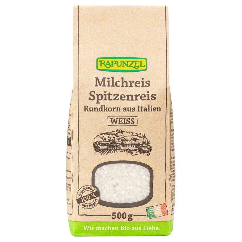 Rapunzel Milchreis Spitzenreis Rundkorn weiß - Produktbild