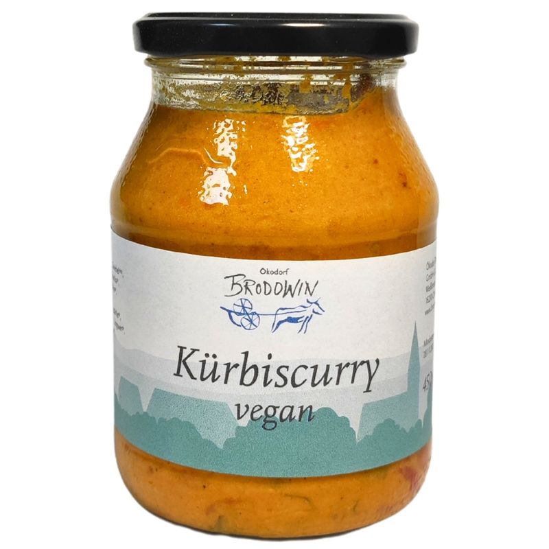 Ökodorf Brodowin Brodowiner Kürbiscurry vegan im Pfandglas - Produktbild