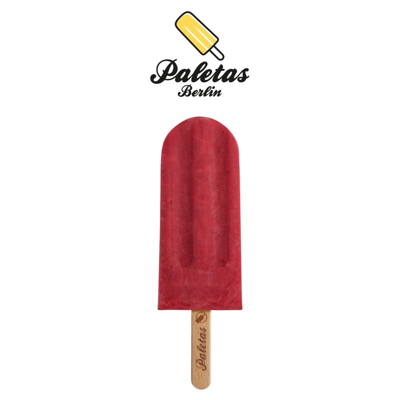 Paletas Berlin  Paletas Premium Bio Stieleis Himbeere Vanille - Produktbild