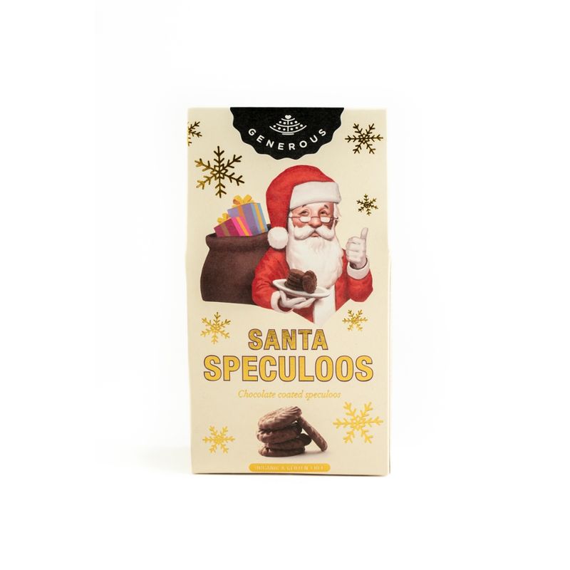 Generous Santa Speculoos, Spekulatus mit Schokolade Überzogen, 120g - Produktbild