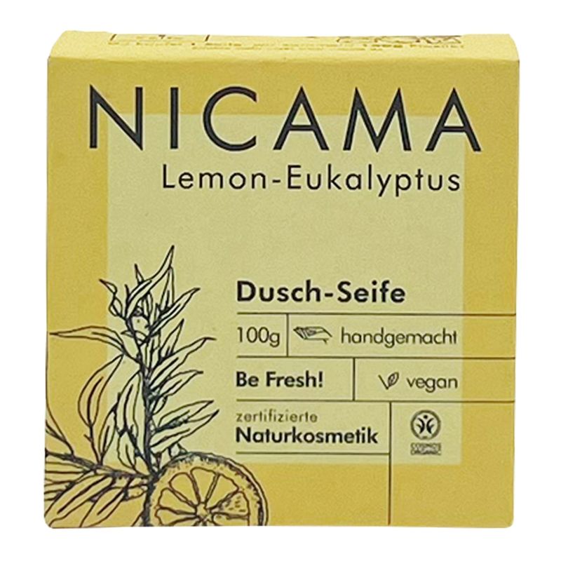 NICAMA NICAMA zertifizierte Bio-Seife Lemon-Eukalyptus 100g - Produktbild