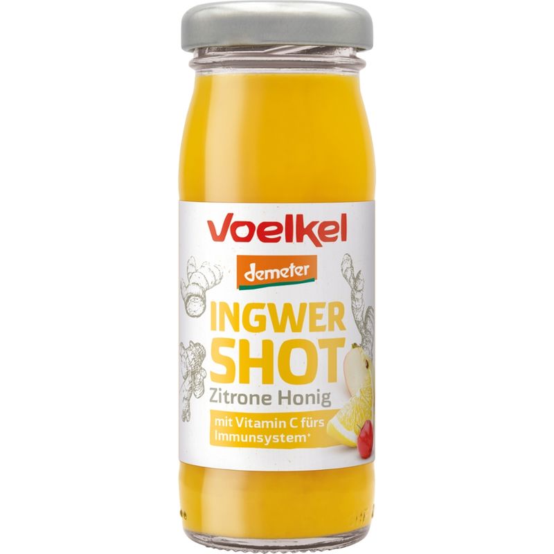 Voelkel Shot Ingwer & Zitrone - Honig Vitamin C aus Acerola - Produktbild