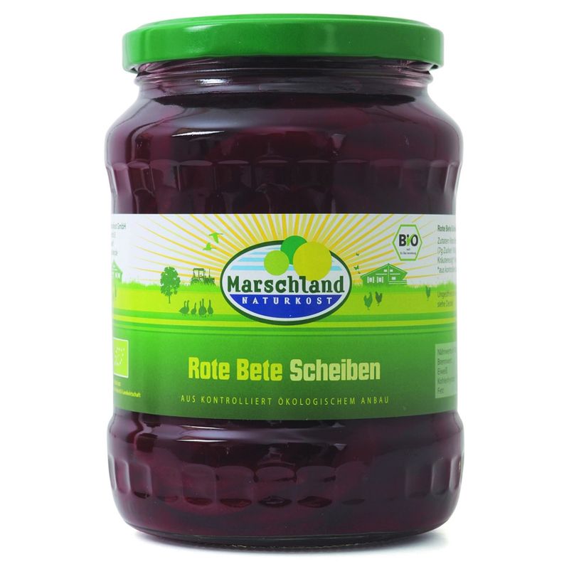 Marschland  Bioland Bio-Rote Bete Scheiben 720 ml Gl. MARSCHLAND - Produktbild