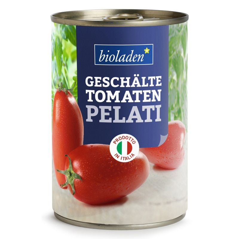 bioladen Geschälte Tomaten Pelati - Produktbild