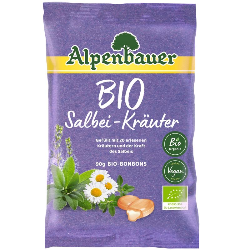 Alpenbauer  Gefüllte Bio Salbei-Kräuter Bonbons - Produktbild
