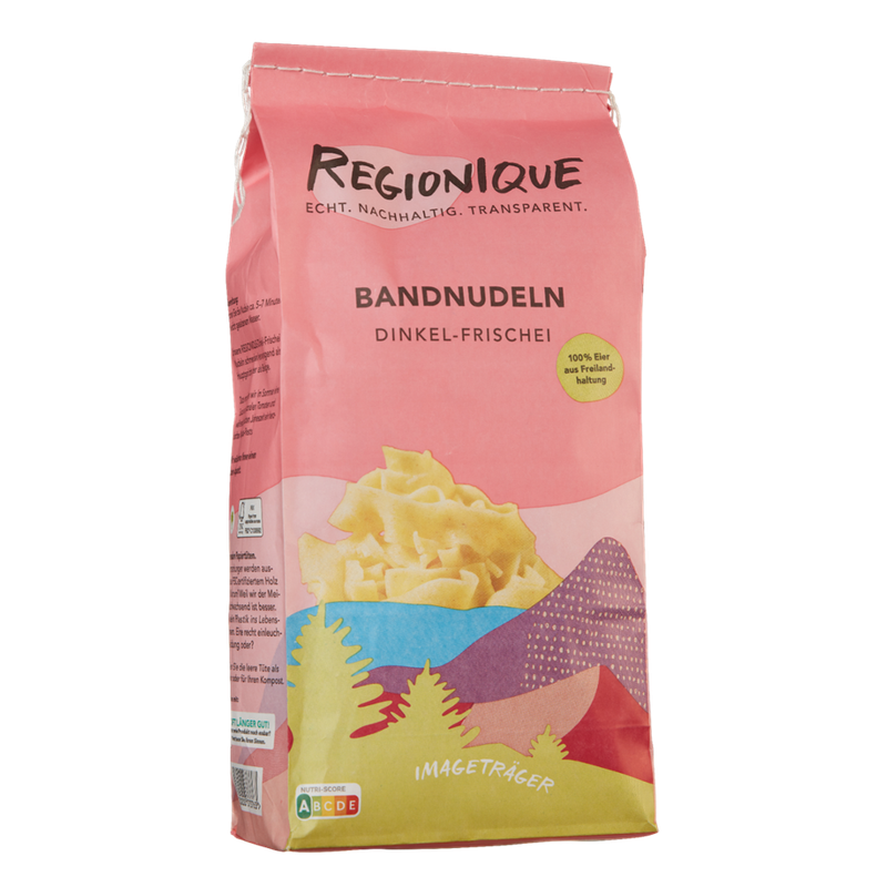 REGIONIQUE IMAGETRÄGER BANDNUDELN DINKEL-FRISCHEI - Produktbild