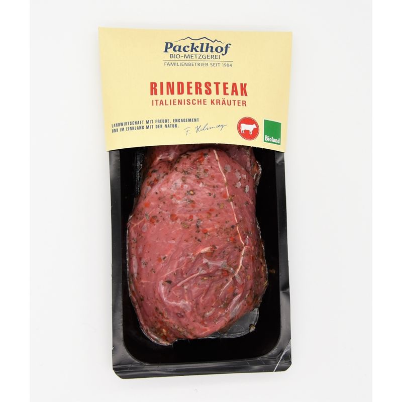Packlhof Rindersteak Ital. Kräuter ca. Gewicht SKIN/SB - Produktbild
