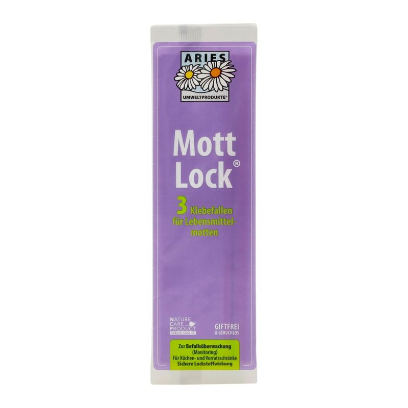 Aries Mottlock 3 Klebefallen für Lebensmittelmotten - Produktbild
