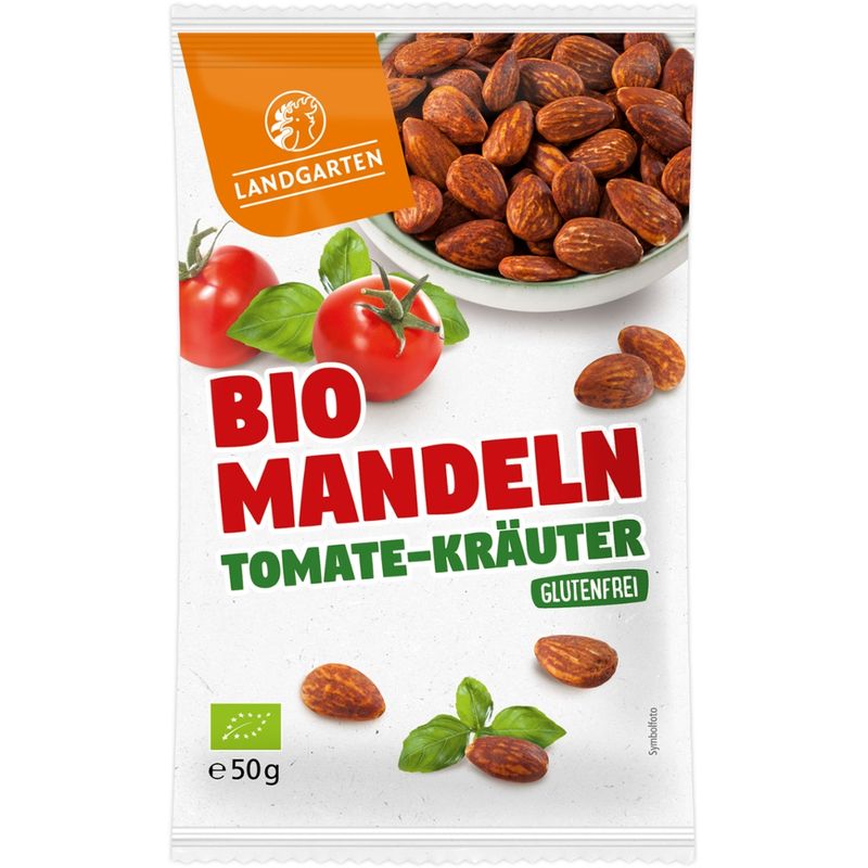 Landgarten Bio Mandeln Tomate-Kräuter 50g - Produktbild