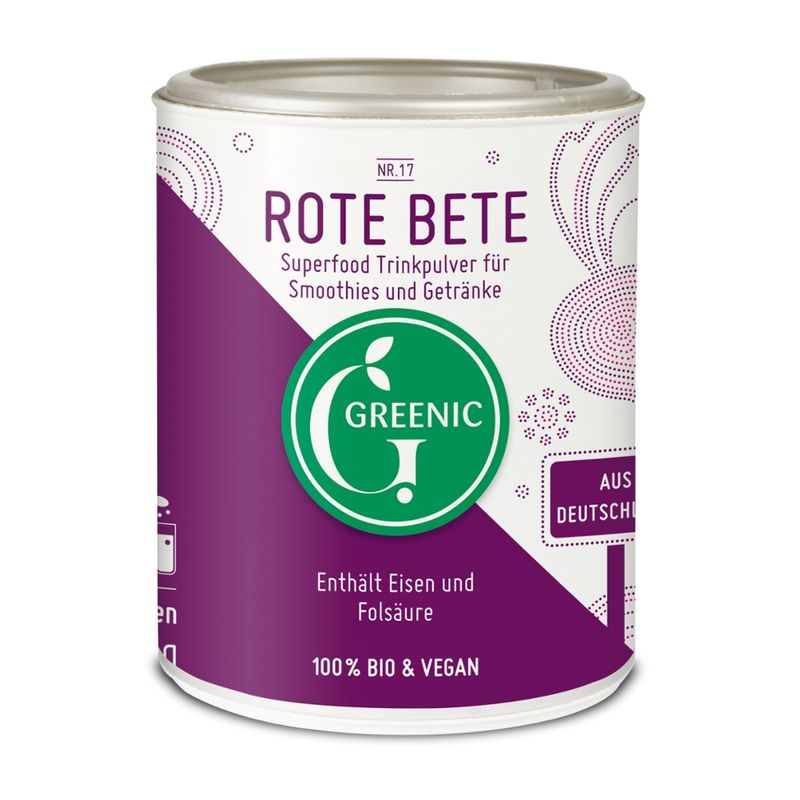 Greenic Rote Bete Superfood Trinkpulver - Produktbild