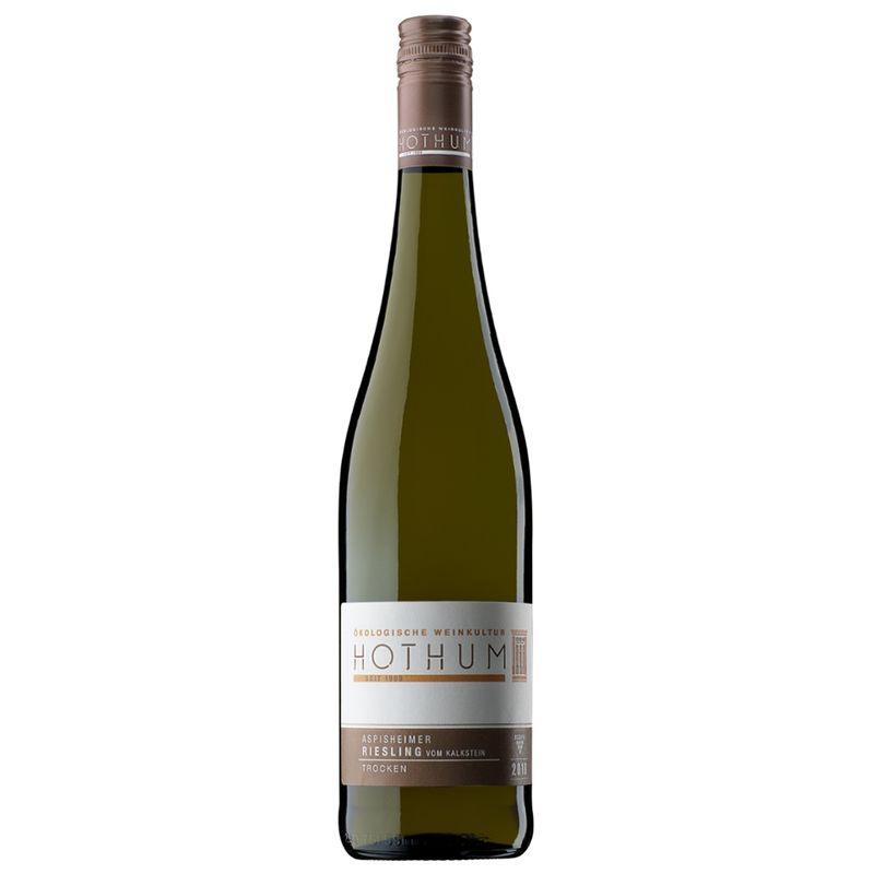 Weingut Hothum-ökologische Weinkultur seit 1989 Aspisheimer Riesling 2022 " Vom Kalkstein" trocken - Produktbild