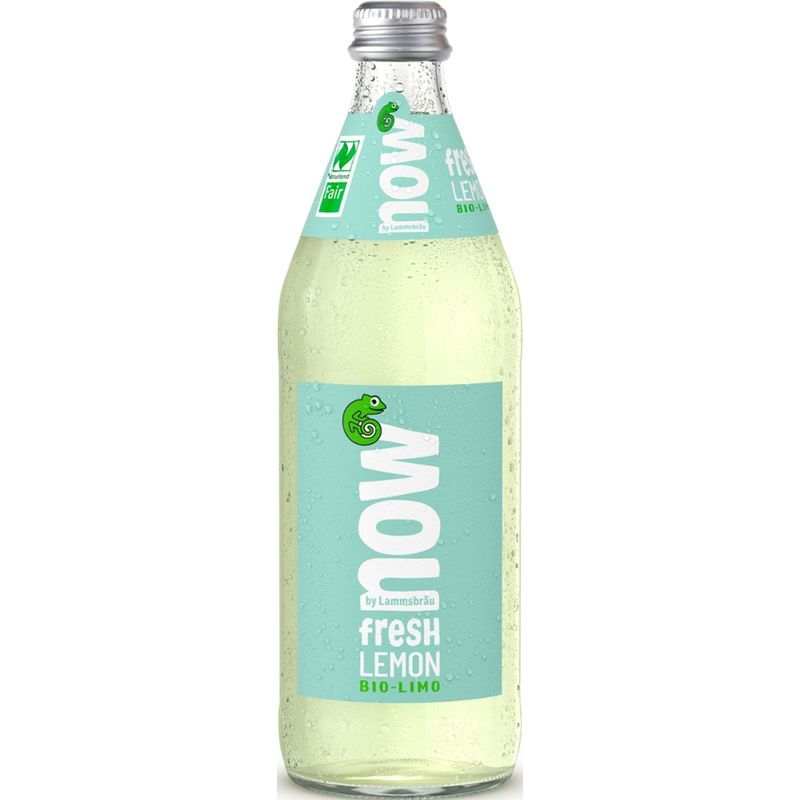 now now Bio Limo Fresh Lemon 0,5l - Produktbild