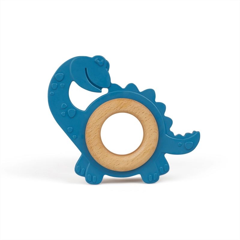 GRÜNSPECHT Naturprodukte Bio-Beißtier Dino, Naturkautschuk+Holz - Produktbild