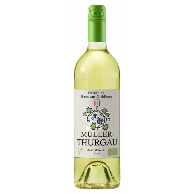 Ökoweine Haus am Goldberg Bio Rheinhessen Müller Thurgau trocken 0,75 L, Weißwein  EDEKA - Produktbild