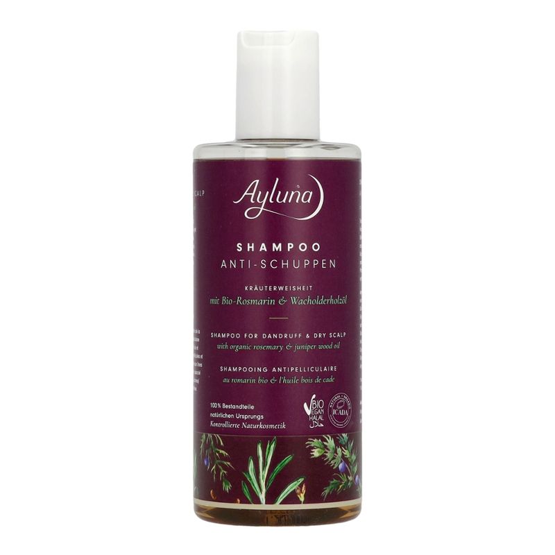 Ayluna Shampoo Anti-Schuppen Kräuterweisheit mit Bio-Rosmarin & Wacholderholzöl - Produktbild