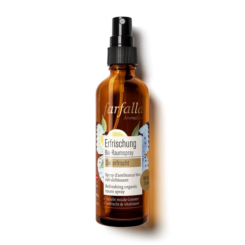 farfalla sei erfrischt, Zitrone, Erfrischender Bio-Raumspray, 75ml - Produktbild