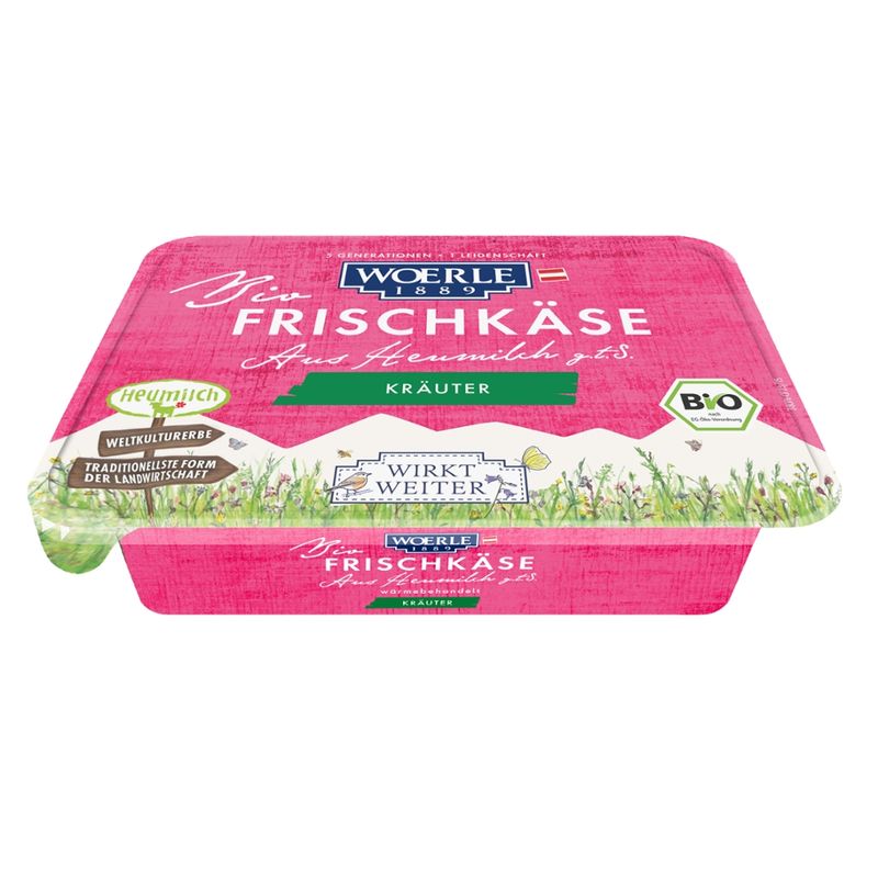 Woerle Bio Frischkäse Kräuter160g - Produktbild
