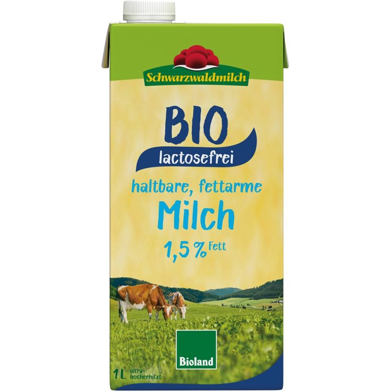 Schwarzwaldmilch BIO SWM BIO lact.frei H-Milch 1,5% 12x1L PG - Produktbild