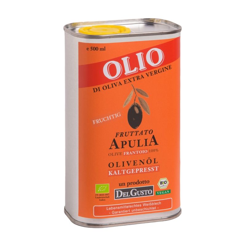 DelGusto Olivenöl FRUTTATO extra vergine fruchtig - Produktbild