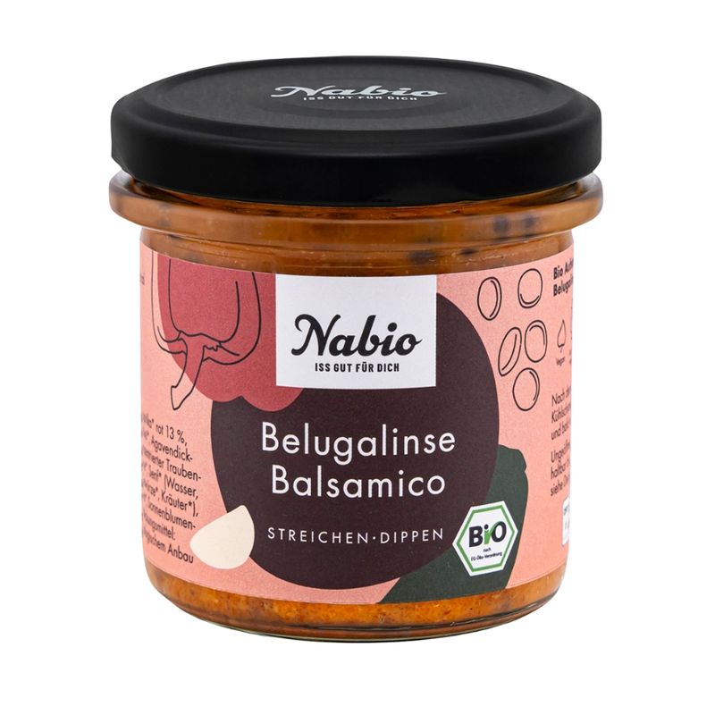 Nabio Nabio Mediterraner Aufstrich Belugalinse Balsamico - Produktbild