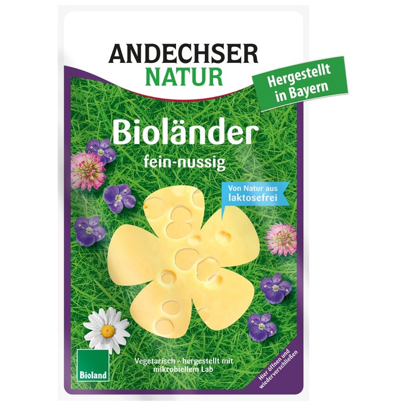 Andechser Natur AN Bioländer in Scheiben 48% 150g - Produktbild
