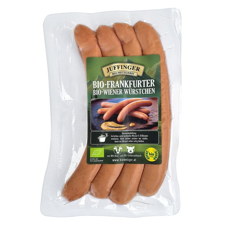 Juffinger Bio-Metzgerei BIO-Wiener Würstchen Frankfurter - Produktbild