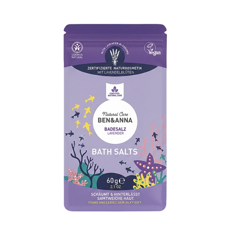 Ben&Anna Natural Care BEN&ANNA Natural Care Badesalzsachet "Lavender" 60g - Produktbild