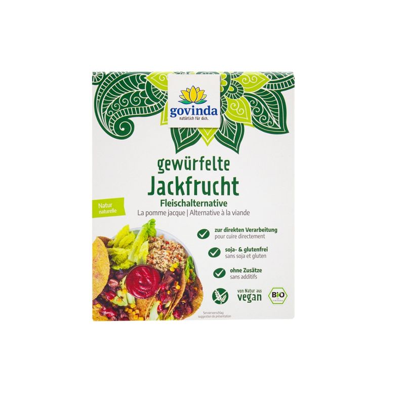 Govinda Jackfrucht-Fruchtfleisch gewürfelt, Fleischalternative - Produktbild