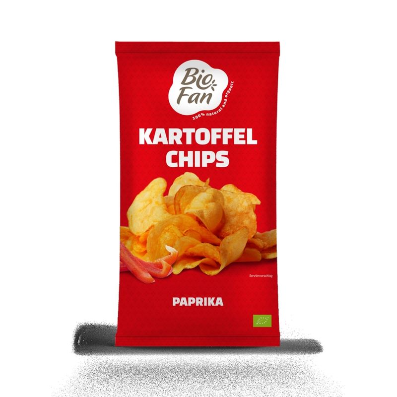 Biofan Biofan chips paprika 12x125g - Produktbild